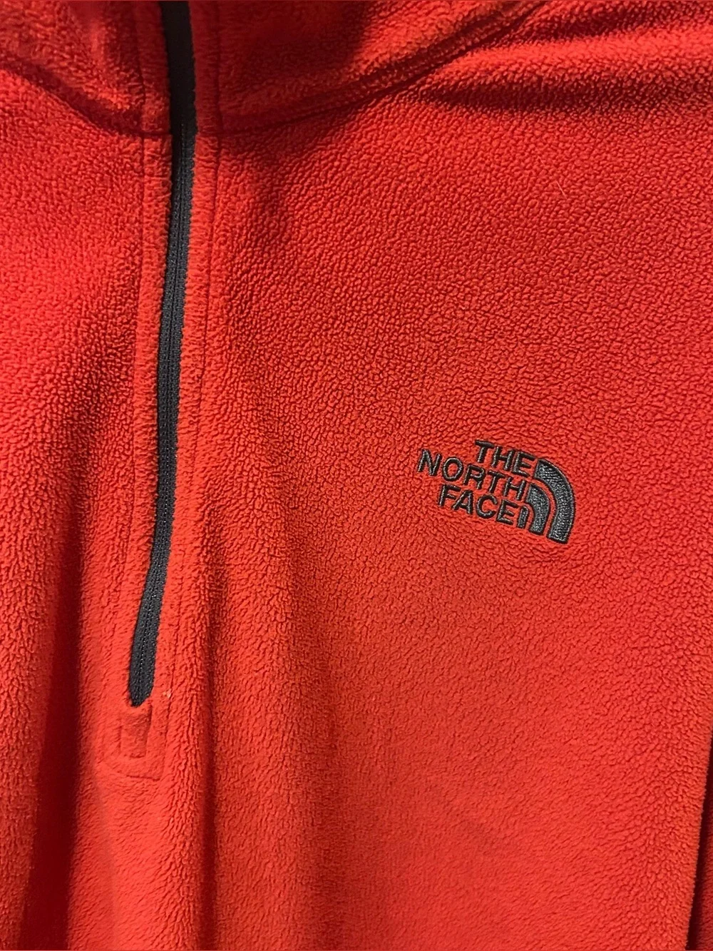 The North Face XXL 1/4 Zip Fleece Red Men’s Sweatshirt Pullover